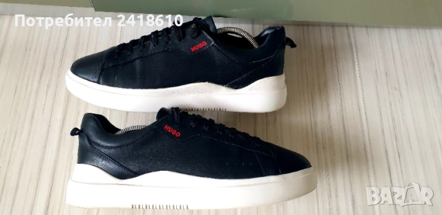 Hugo Boss HUGO Leather Mens Size 42/26 .5 - 27 см ОРИГИНАЛ! Мъжки кецове от естествена кожа!, снимка 6 - Кецове - 52343725