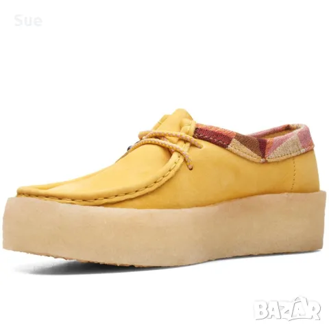 НОВО! Дамски летни обувки тип Wallabees Limited Edition Clarks Жълто, снимка 5 - Дамски ежедневни обувки - 49823258