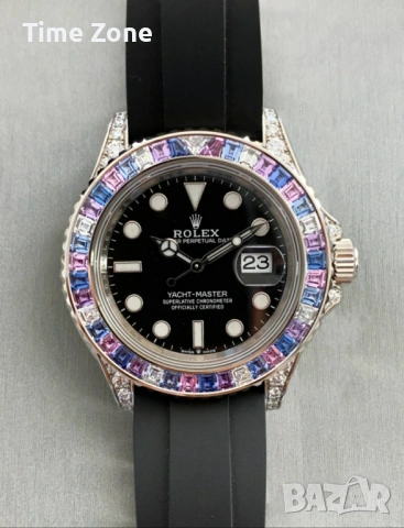 Rolex Yacht-Master 40mm (37mm) Rose Gold Black Ceramic Automatic Мъжки / Унисекс Различни Варианти, снимка 13 - Мъжки - 54060762