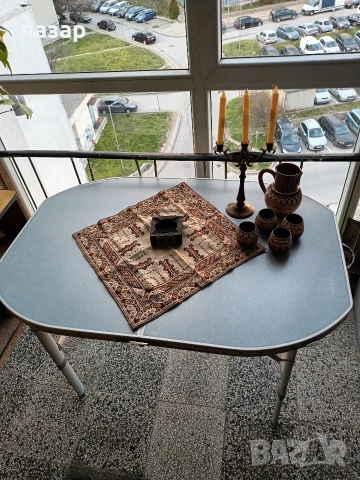 Маса с два стола метален комплект сгъваем, снимка 11 - Други стоки за дома - 52243360