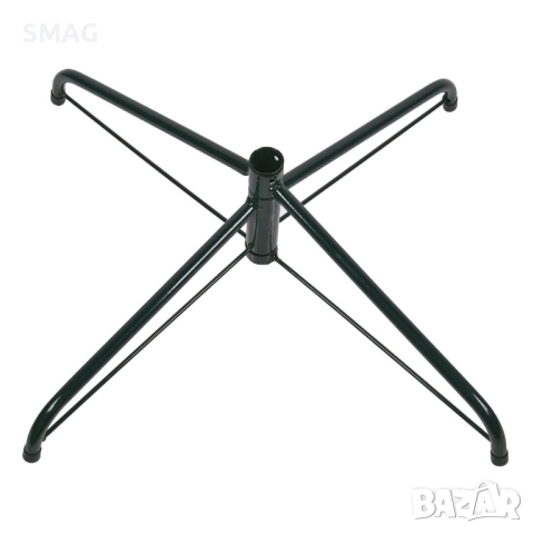 Метална сгъваема основа за коледна елха 60x60 см, зелена_1214677