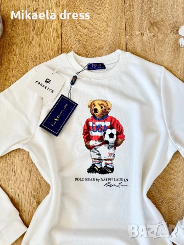 Нов син памучен суичър на Polo Ralph Lauren. Суперсвеж и готов за носене. Подходящ за всекидневието., снимка 2 - Суичъри - 52150525