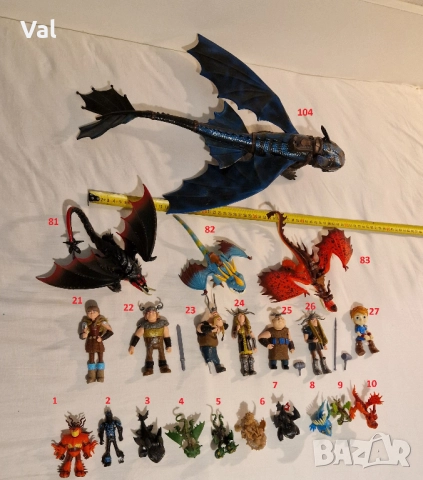 Фигурки на дракони „How To Train Your Dragon“ и Динозаври, снимка 4 - Фигурки - 50407656