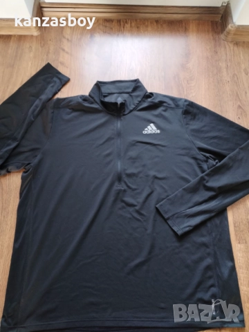 Adidas Own The Run 1/2 Zip Long Sleeve - страхотна мъжка блуза ХЛ КАТО НОВА, снимка 7 - Спортни дрехи, екипи - 52956890