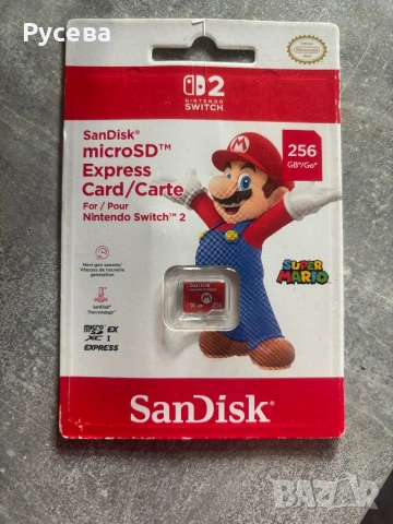 Карта памет SanDisk - Super Mario, 256GB