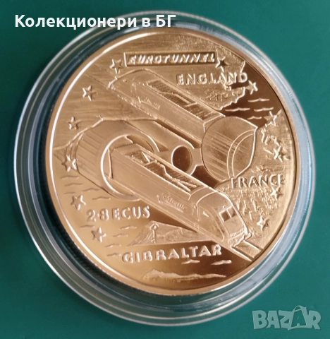 2.5 ЕКЮ 1996 ГОДИНА - ГИБРАЛТАР /виж описанието/, снимка 3 - Нумизматика и бонистика - 52957550