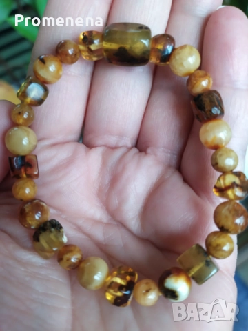 Балтийски кехлибар, снимка 2 - Гривни - 47201757