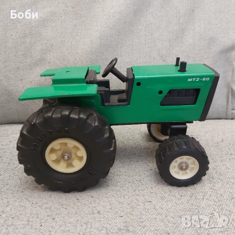 Стара Ламаринена Соц Българска Играчка МИР Разград Трактор МТЗ-80, снимка 3 - Колекции - 51501420