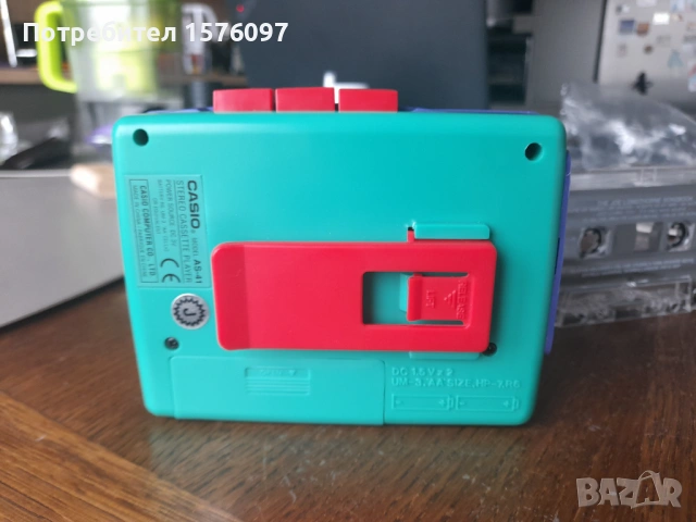 Работещ Casio AS-41 портативен стерео касетофон тип Walkman / Уокмен / Уолкмен, снимка 3 - Други - 53404965