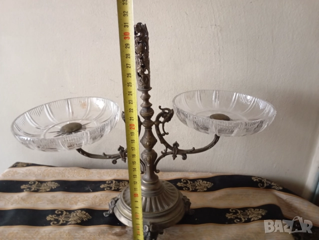 Фруктиера арт деко, снимка 4 - Антикварни и старинни предмети - 52454345