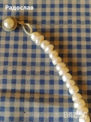 старо колие от естествени перли , снимка 2 - Колиета, медальони, синджири - 50681859