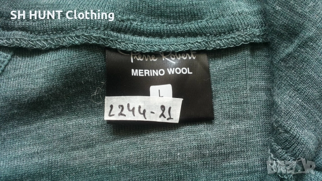 Pirre Robert Thermo Underwear 70% Merino Wool размер M / L термо блуза 70% Мерино вълна - 1562, снимка 8 - Екипировка - 52587141