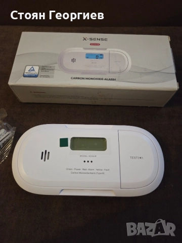 Чисто нов Детектор за въглероден оксид X-Sense XC04-R, снимка 1
