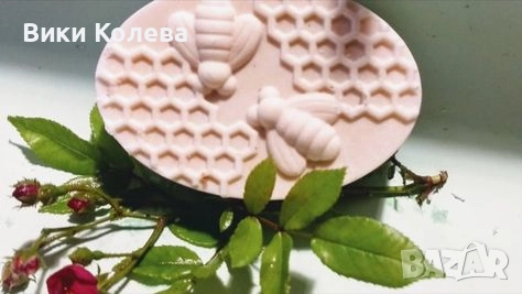 Силиконова форма за печене и изработка на сапун – пчели и пчелни пити, снимка 2 - Форми - 51751448