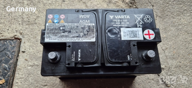 agm акумулатор vw audi skoda 68ah varta, снимка 6 - Части - 52665139