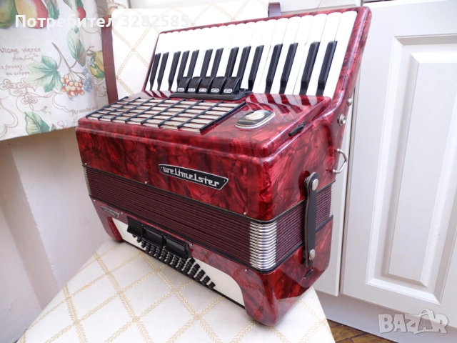 Акордеон Велтмайстер Стела 60 баса, снимка 11 - Акордеони - 52680413