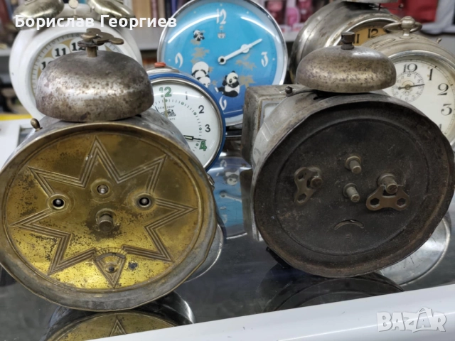 Лот Стар механичен часовник будилник Junghans kienzle haller 8 броя, снимка 8 - Антикварни и старинни предмети - 52647945