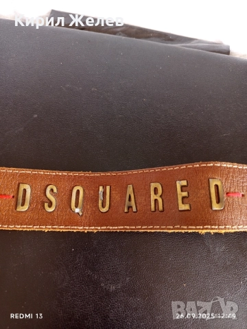 Марков кожен колан DSQUARED перфектно състояние 26593, снимка 3 - Колани - 51845630
