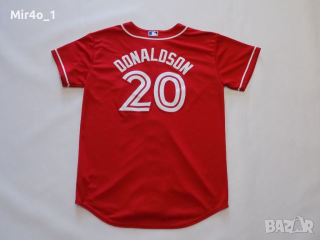 бейзболно горнище MLB canada day toronto blue jays donaldson majestic екип тениска мъжко оригинал S, снимка 2 - Спортни дрехи, екипи - 46174912