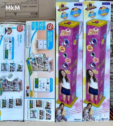 Мощен безжичен високоговорител тип кула 99 см  с микрофон с държач. , снимка 2 - Музикални играчки - 49867402