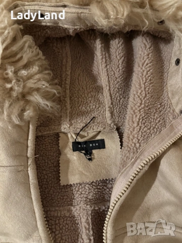 Втален кожух с пухена качулка , снимка 5 - Палта, манта - 53328544