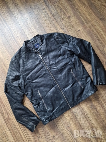 Страхотно мъжко кожено яке O.N. , естествена кожа, размер 2XL, снимка 2 - Якета - 52844395