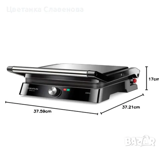 Бездимна скара- контактен грил 2200w, снимка 8 - Скари - 48250306