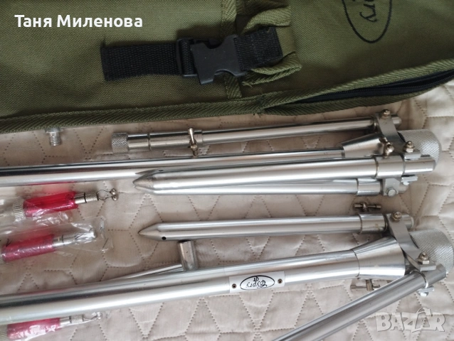 Стойка за риба 3 въдици, висококачествена инокс, снимка 18 - Такъми - 54073489