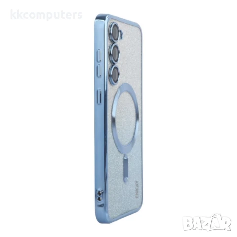 Samsung Galaxy S25+ 5G ENKAY Glitter Plated/ MagSafe TPU Удароустойчив Калъф и Протектор, снимка 2 - Калъфи, кейсове - 51429723