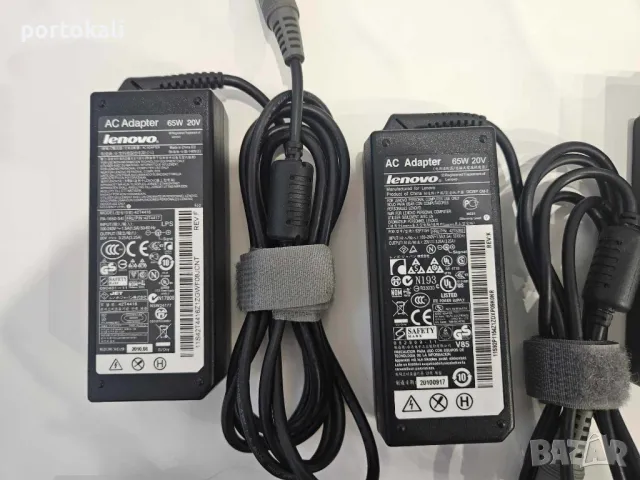 +Гаранция! Зарядно захранване захранващ адаптер Lenovo 20V 65W 90W кръгла букса, снимка 5 - Друга електроника - 50003023