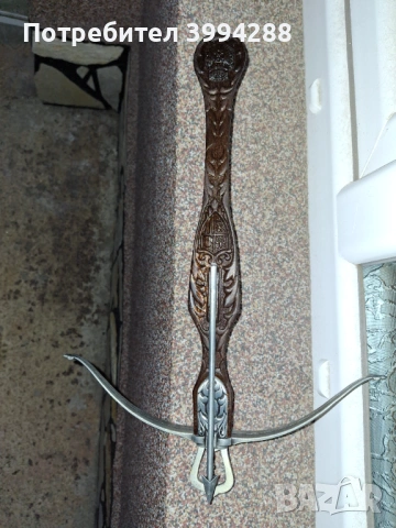Декоративен арбалет, снимка 2 - Антикварни и старинни предмети - 54058463