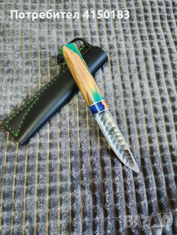 Нож Якут кован от ШХ15 , снимка 8 - Други инструменти - 52856894