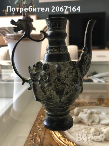 Китайски бронзов чайник, снимка 3 - Колекции - 51020683