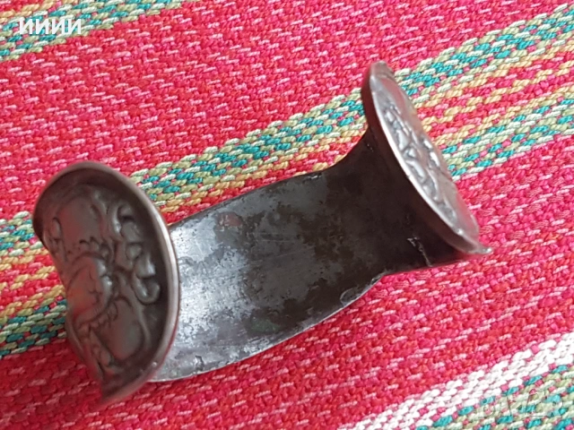 Сребърна гривна рогатка , снимка 3 - Антикварни и старинни предмети - 53301300