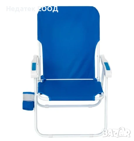 Плажен сгъваем стол, Син, 58x56x74см., снимка 3 - Къмпинг мебели - 50458439