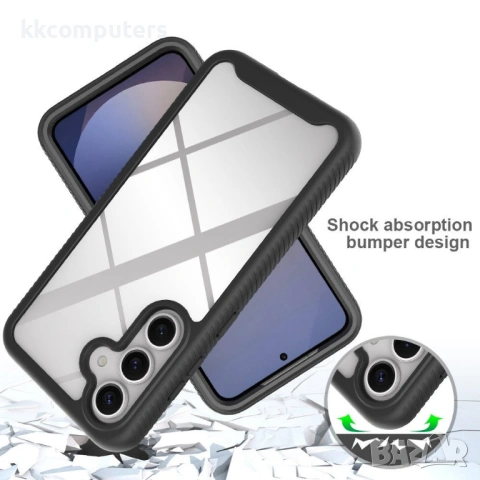 Прозрачен Калъф за Samsung Galaxy A37 5G - PC+TPU, 1.25mm защита, PET протектор, 4 цвята, снимка 8 - Калъфи, кейсове - 54053753