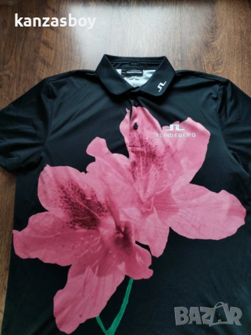 j.lindeberg tour tech golf polo - мъжка дизайнерска тениска КАТО НОВА Л, снимка 6 - Тениски - 54208234