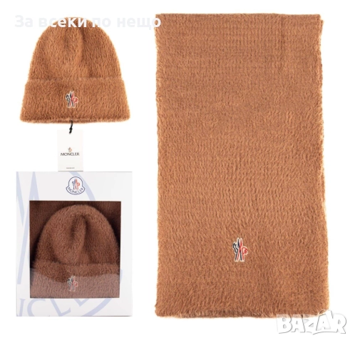 Moncler Комплект Зимен Шал И Зимна Шапка - Налични Различни Цветове Код SK417, снимка 3 - Шалове - 52870977
