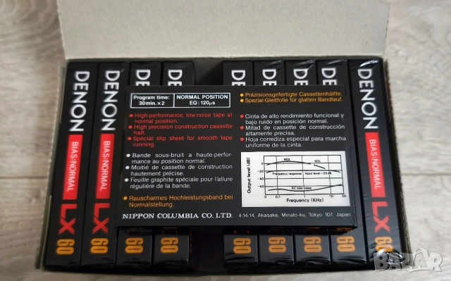 Аудио касета Denon, снимка 2 - Аудио касети - 53471077