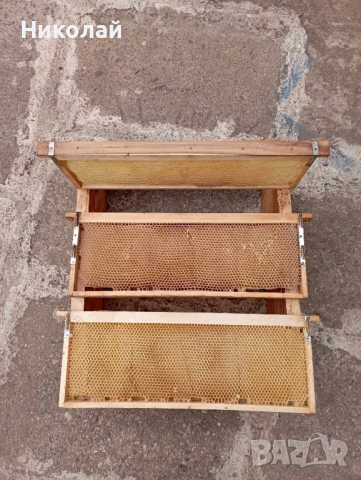 Изградени магазинни рамки , пчелни пити , рамки за магазини , изградени основи Дадан Блат, снимка 3 - За пчели - 45062600