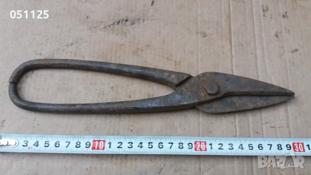 стара масивна ножица за рязане на ламарина , снимка 5 - Антикварни и старинни предмети - 50596502