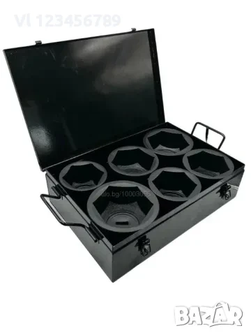 Комплект ударни вложки 6 части 1″ цол (80-105мм) KRAFTWELLE, снимка 3 - Гедорета - 50831874