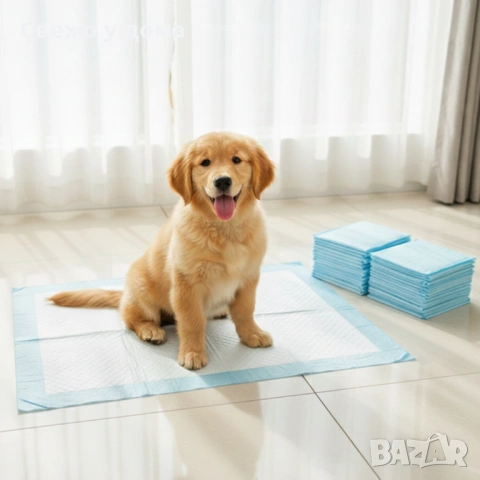 Хигиенни подложки за кучета XL 40х60 см – силно абсорбиращи и непромокаеми 20 броя/100 броя, снимка 3 - За кучета - 53618327