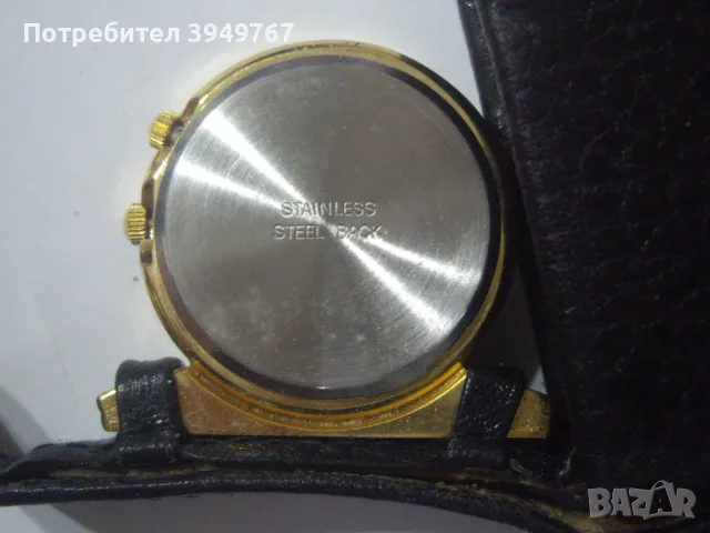 Стар позлатен кварцов часовник., снимка 4 - Джобни - 49935538