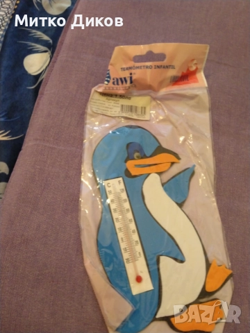 Термометър за хладилник пингвин