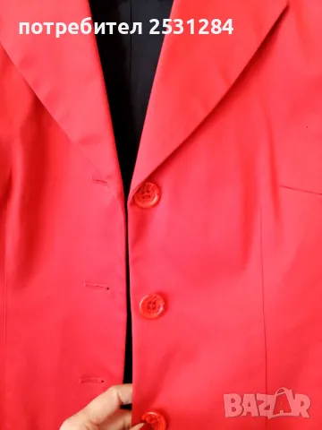 Червено сако , спортно-елегантно сако Betty Barclay, размер L, снимка 2 - Сака - 49846938
