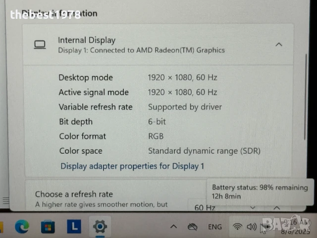 Lenovo T14 Touch`Ryzen 5-4650U/24GB DDR4/512GB NVMe/FHD IPS/Бат 12ч, снимка 11 - Лаптопи за работа - 51269632