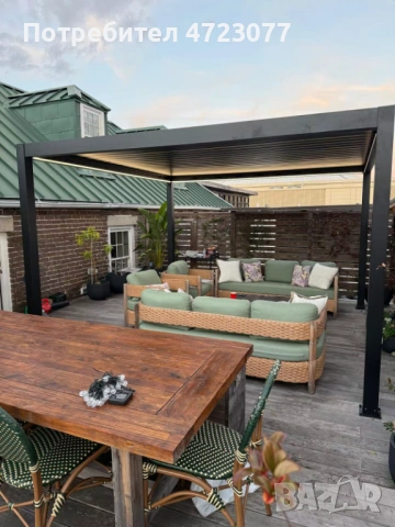 Биоклиматична пергола авт.  ламели и щори, снимка 2 - Строителни материали - 53694893