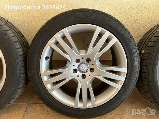  4 броя оригинални лети джанти 19 цола за Мерцедес GLK X204, снимка 6 - Гуми и джанти - 50669226