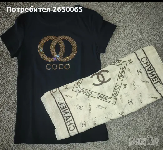 Нова блузка с орг.шал Chanel , снимка 2 - Тениски - 47233352